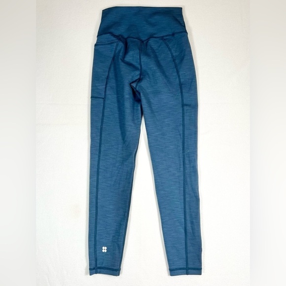 SWEATY BETTY Blue 7/8 Length High Waist Leggings Gorpcore Athleisure Size XS - Picture 2 of 7